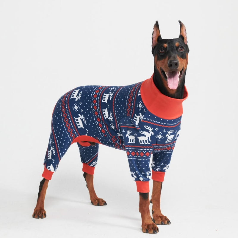 Hunde-Pyjama - Dasher Blau