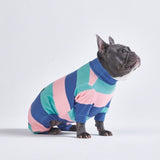 Hunde Pyjama - Gelb Blau Rosa