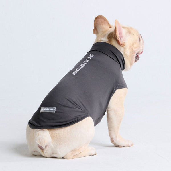 Sunblock Hunde-T-Shirt - Dunkelgrau