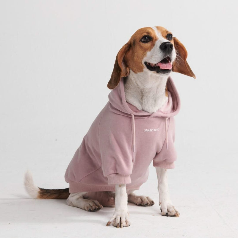 Essentielles Hunde Hoodie - Purpurtaupe