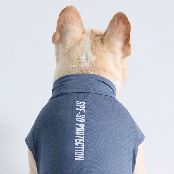 Sunblock Hunde-T-Shirt - Marineblau